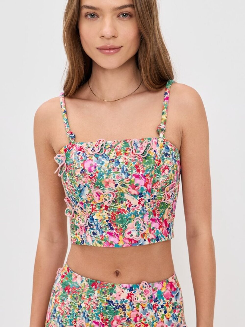 Farm Rio - Peasant Floral Butterfly Top NWT